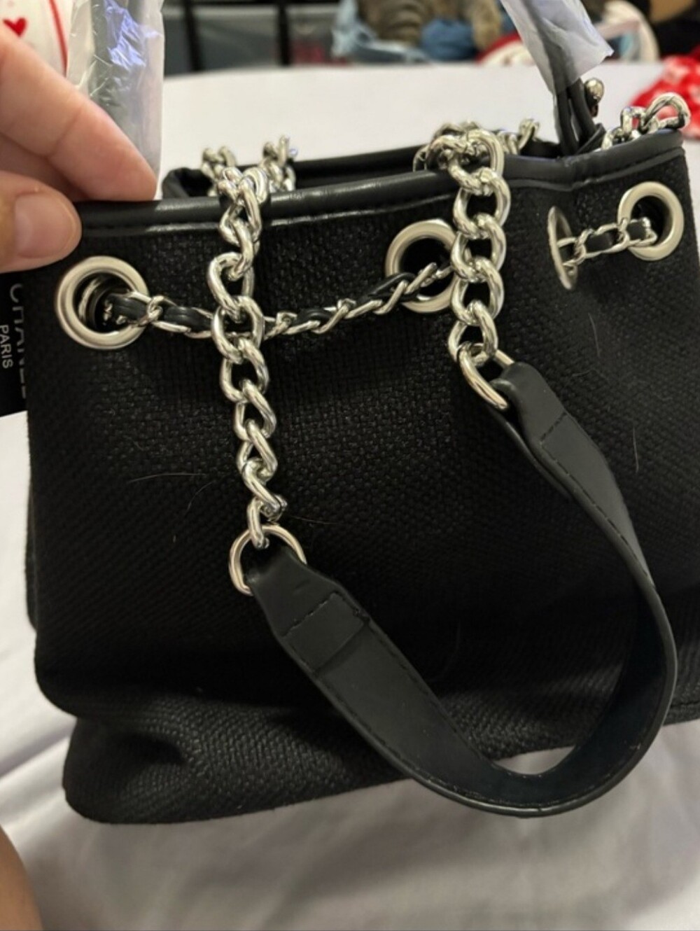 Canvas Crossbody Bucket Bag - Picture 6 of 12
